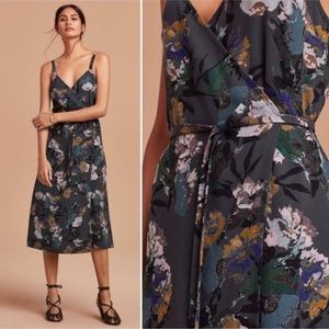 Aritzia Wilfred Astere Floral Midi Wrap Dress